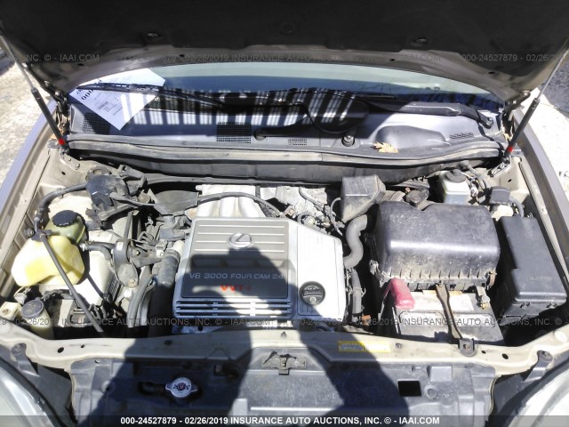 JT6HF10U3Y0148706 - 2000 LEXUS RX 300 GOLD photo 10