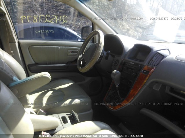 JT6HF10U3Y0148706 - 2000 LEXUS RX 300 GOLD photo 5