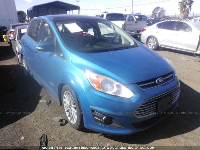 1FADP5BU1EL516339 - 2014 FORD C-MAX SEL BLUE photo 1