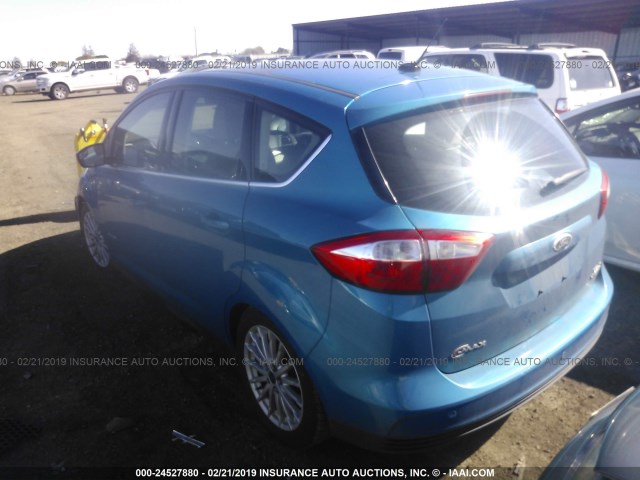 1FADP5BU1EL516339 - 2014 FORD C-MAX SEL BLUE photo 3