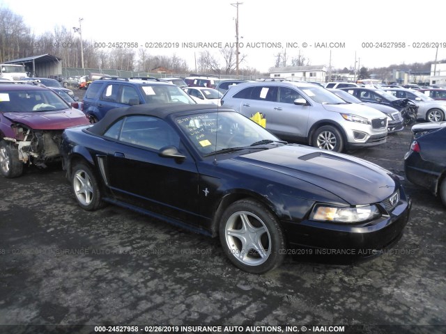 1FAFP44441F176371 - 2001 FORD MUSTANG BLACK photo 1