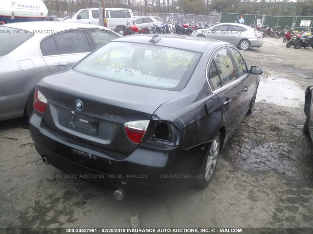 WBAVD53578A285037 - 2008 BMW 335 XI GRAY photo 4