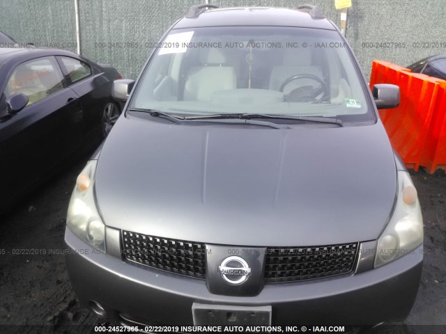 5N1BV28U84N312424 - 2004 NISSAN QUEST S/SE/SL GRAY photo 6