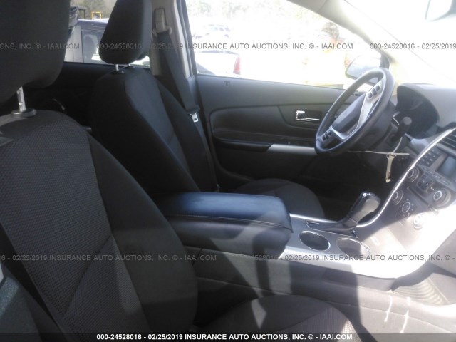 2FMDK3JC0CBA08894 - 2012 FORD EDGE SEL BLACK photo 5