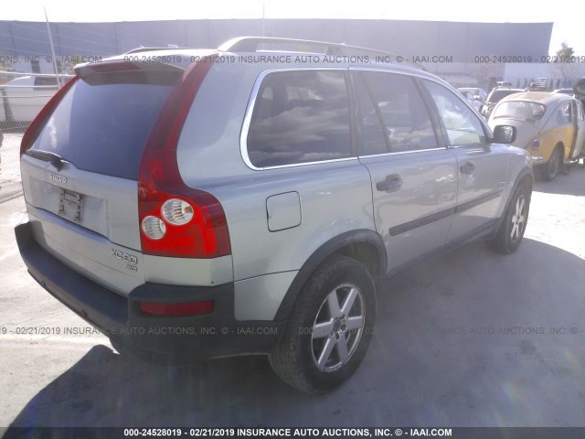 YV1CZ59H941077288 - 2004 VOLVO XC90 GOLD photo 4