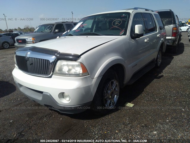 5LMEU88H54ZJ52501 - 2004 LINCOLN AVIATOR 白色 照片 2