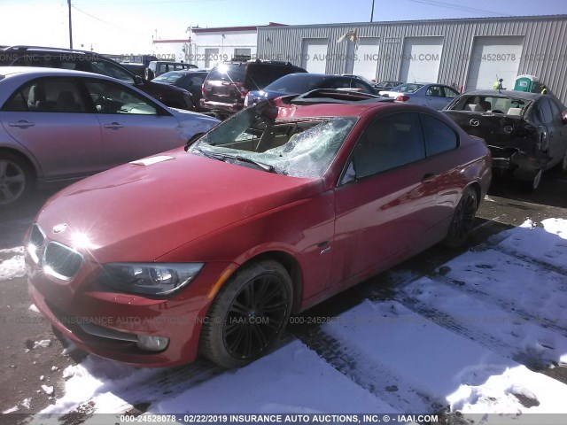 WBAKF5C54BE586751 - 2011 BMW 328 XI SULEV RED photo 2