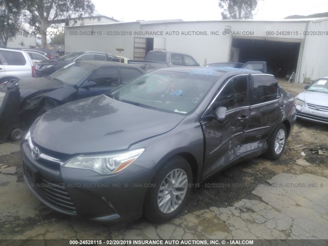 4T4BF1FK6GR534176 - 2016 TOYOTA CAMRY LE/XLE/SE/XSE GRAY photo 2