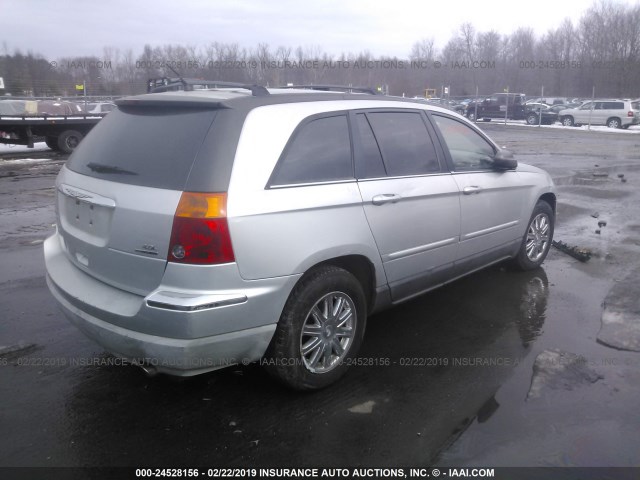 2A8GF68X77R108528 - 2007 CHRYSLER PACIFICA TOURING SILVER photo 4