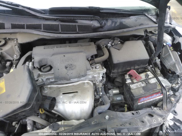 4T1BF1FK6FU027786 - 2015 TOYOTA CAMRY LE/XLE/SE/XSE BLACK photo 10
