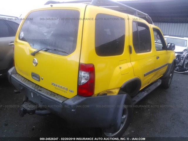 5N1MD28Y82C567582 - 2002 NISSAN XTERRA SE/SC YELLOW photo 4