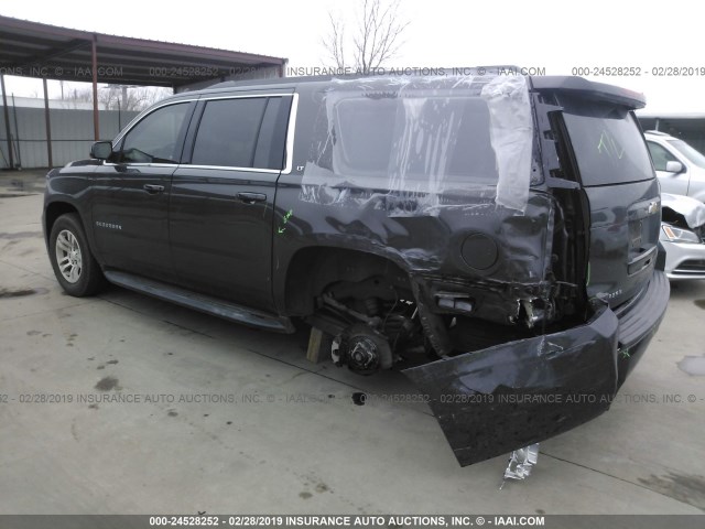 1GNSCHKC5HR330804 - 2017 CHEVROLET SUBURBAN C1500 LT GRAY photo 3