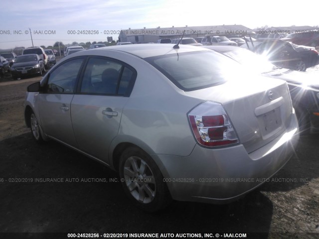 3N1AB61E98L728591 - 2008 NISSAN SENTRA 2.0/2.0S/2.0SL SILVER photo 3