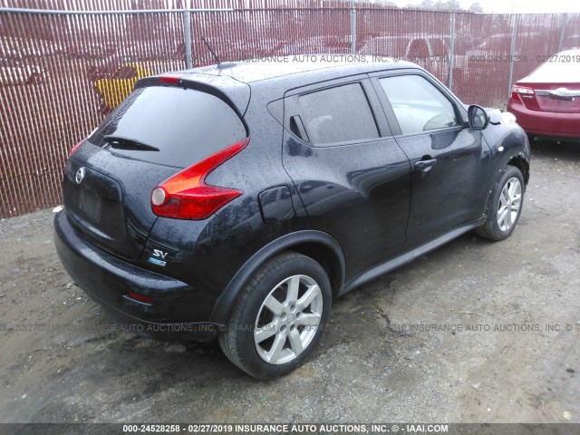 JN8AF5MR4DT221263 - 2013 NISSAN JUKE S/SV/SL BLACK photo 4