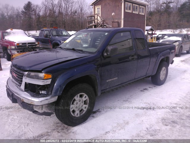 1GTDT196448218259 - 2004 GMC CANYON BLUE photo 2