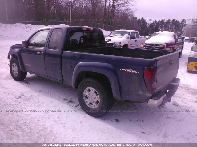 1GTDT196448218259 - 2004 GMC CANYON BLUE photo 3