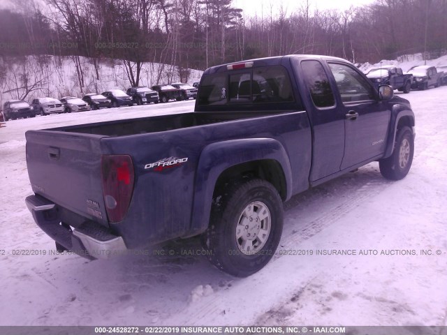 1GTDT196448218259 - 2004 GMC CANYON BLUE photo 4