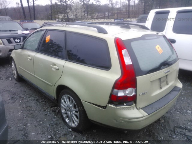 YV1MJ682X52109112 - 2005 VOLVO V50 T5 GREEN photo 3