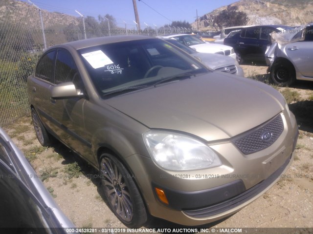 KNADE123686372514 - 2008 KIA RIO LX/SX GOLD photo 1