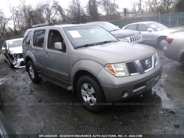 5N1AR18W67C633390 - 2007 NISSAN PATHFINDER LE/SE/XE GOLD photo 1