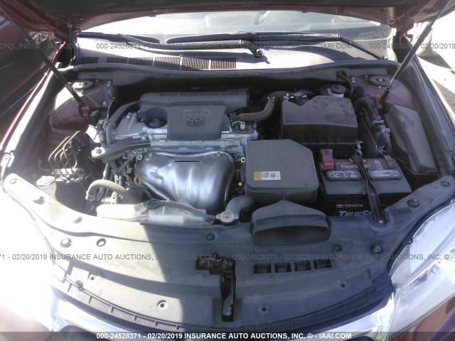 4T1BF1FKXHU651626 - 2017 TOYOTA CAMRY LE/XLE/SE/XSE MAROON photo 10