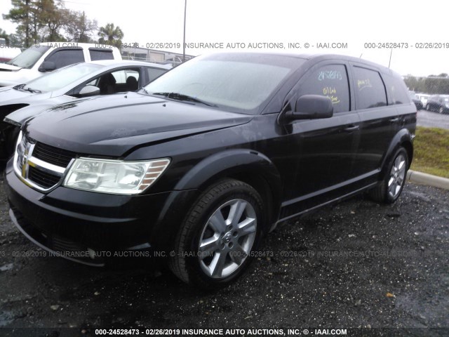 3D4GH57VX9T146947 - 2009 DODGE JOURNEY SXT BLACK photo 2