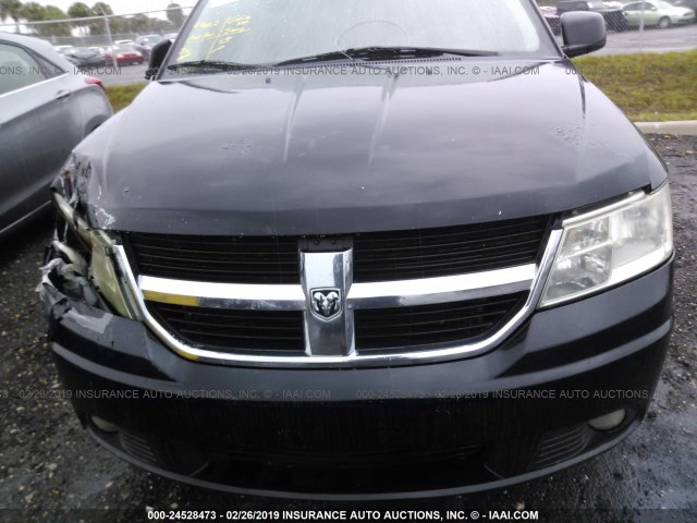 3D4GH57VX9T146947 - 2009 DODGE JOURNEY SXT BLACK photo 6