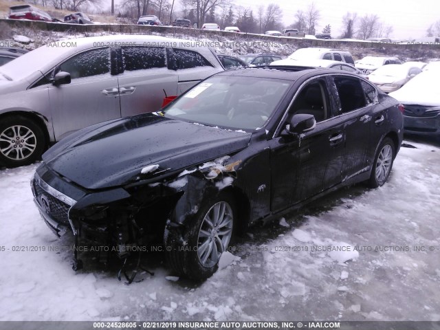 JN1CV7AR7GM252497 - 2016 INFINITI Q50 PREMIUM BLACK photo 2