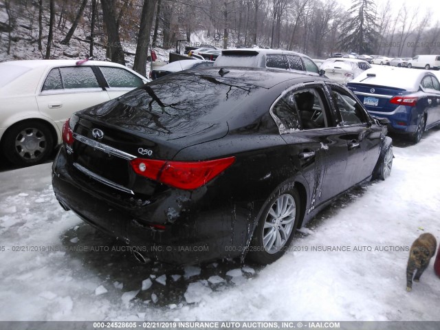 JN1CV7AR7GM252497 - 2016 INFINITI Q50 PREMIUM BLACK photo 4