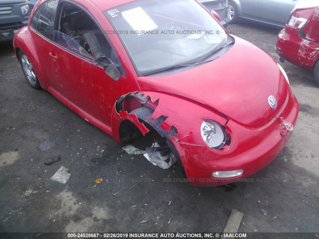 3VWBB61C9WM001925 - 1998 VOLKSWAGEN NEW BEETLE წითელი ფოტო 6