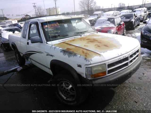 1B7GG23X1TS600274 - 1996 DODGE DAKOTA WHITE photo 1