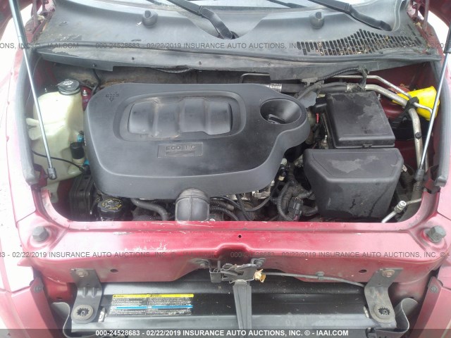 3GNDA13D27S587847 - 2007 CHEVROLET HHR LS Қызыл фото 10