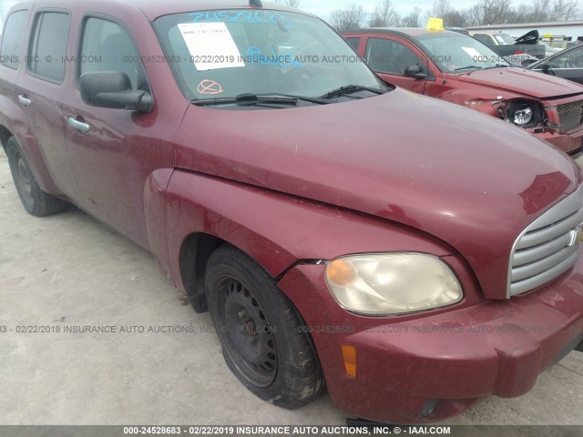 3GNDA13D27S587847 - 2007 CHEVROLET HHR LS Қызыл фото 6