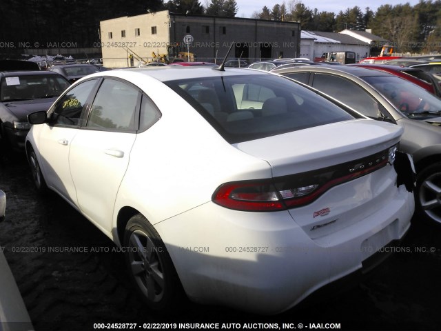 1C3CDFBB2FD286698 - 2015 DODGE DART SXT WHITE photo 3