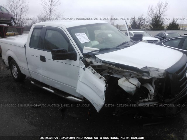 1FTEX1CW8AFD12153 - 2010 FORD F150 SUPER CAB WHITE photo 1