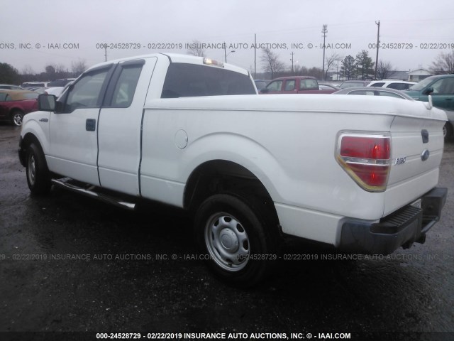 1FTEX1CW8AFD12153 - 2010 FORD F150 SUPER CAB WHITE photo 3