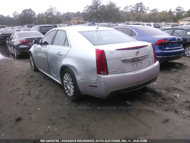 1G6DE5EY2B0128860 - 2011 CADILLAC CTS LUXURY COLLECTION SILVER photo 3