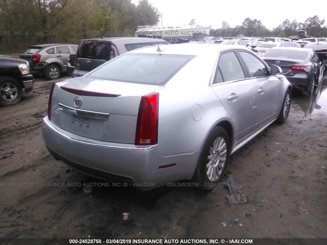 1G6DE5EY2B0128860 - 2011 CADILLAC CTS LUXURY COLLECTION SILVER photo 4