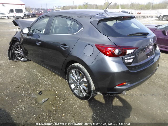 3MZBN1L38JM256338 - 2018 MAZDA 3 TOURING GRAY photo 3