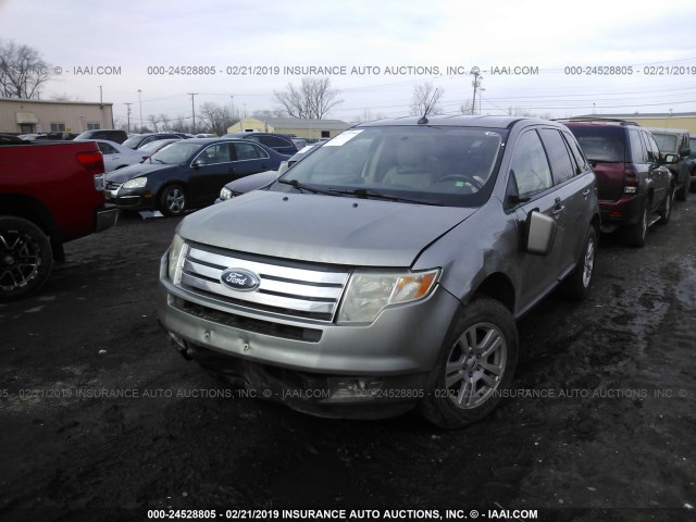 2FMDK48C78BA42477 - 2008 FORD EDGE SEL GREEN photo 2