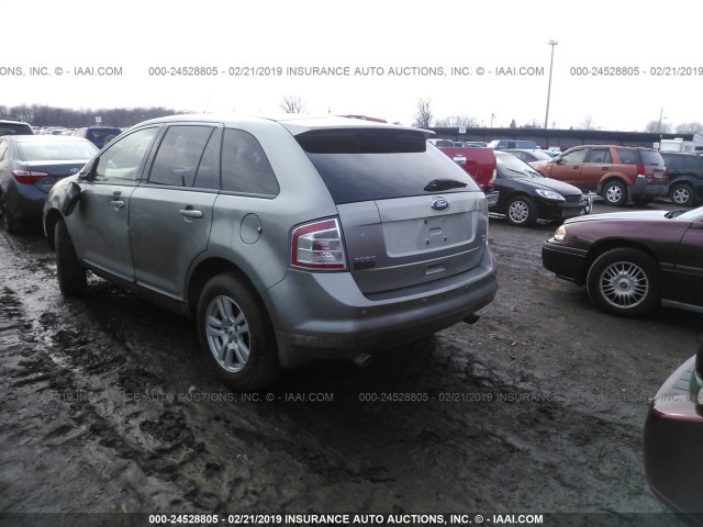 2FMDK48C78BA42477 - 2008 FORD EDGE SEL GREEN photo 3