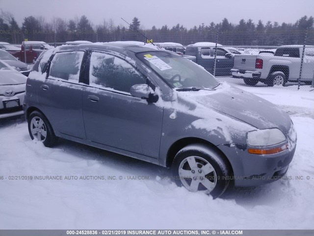 KL1TD66608B192544 - 2008 CHEVROLET AVEO LS GRAY photo 1