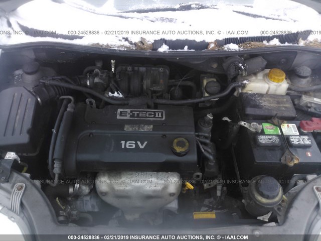 KL1TD66608B192544 - 2008 CHEVROLET AVEO LS GRAY photo 10