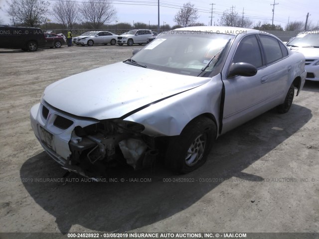 1G2NF52E14M509088 - 2004 PONTIAC GRAND AM SE1 SILVER photo 2