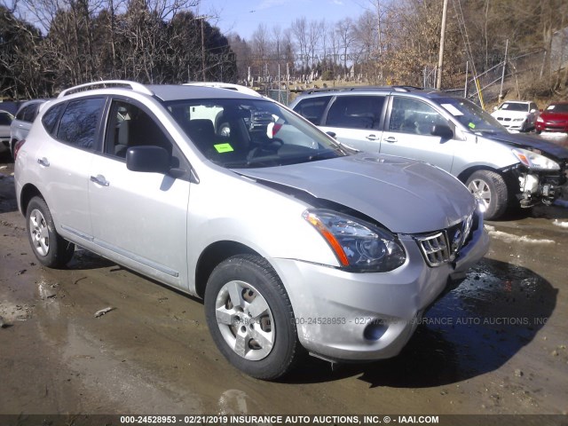 JN8AS5MTXFW658113 - 2015 NISSAN ROGUE SELECT S SILVER photo 1