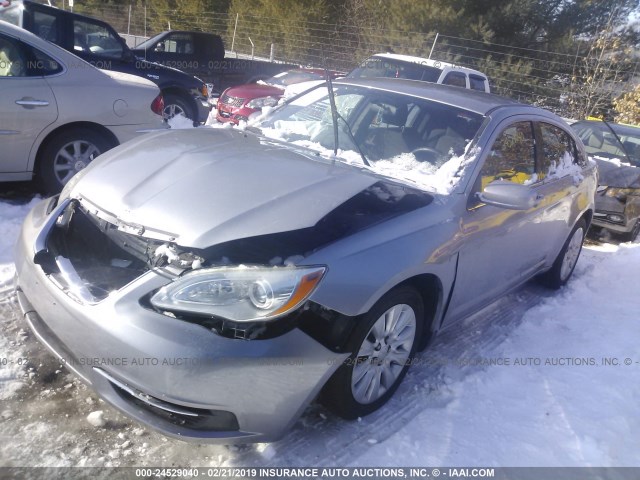 1C3CCBAB3DN568871 - 2013 CHRYSLER 200 LX SILVER photo 2