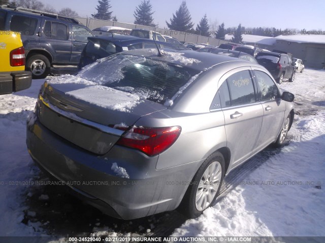 1C3CCBAB3DN568871 - 2013 CHRYSLER 200 LX SILVER photo 4