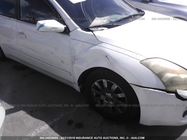 1N4AL21E47C133585 - 2007 NISSAN ALTIMA 2.5/2.5S WHITE photo 6