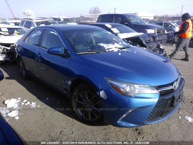 4T1BF1FKXGU546423 - 2016 TOYOTA CAMRY LE/XLE/SE/XSE BLUE photo 1