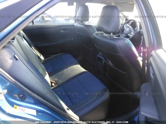 4T1BF1FKXGU546423 - 2016 TOYOTA CAMRY LE/XLE/SE/XSE BLUE photo 8